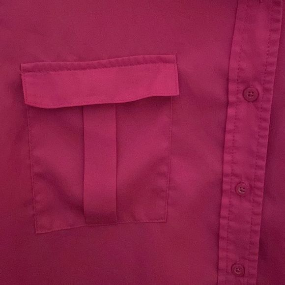 BANANA REPUBLIC Mayer Pink Roll Tab Sleeve Military Shirt - Picture 9 of 12